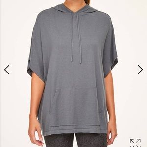 LOFT Outlet Hooded Poncho Sweater - M